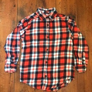 Boys plaid flannel shirt